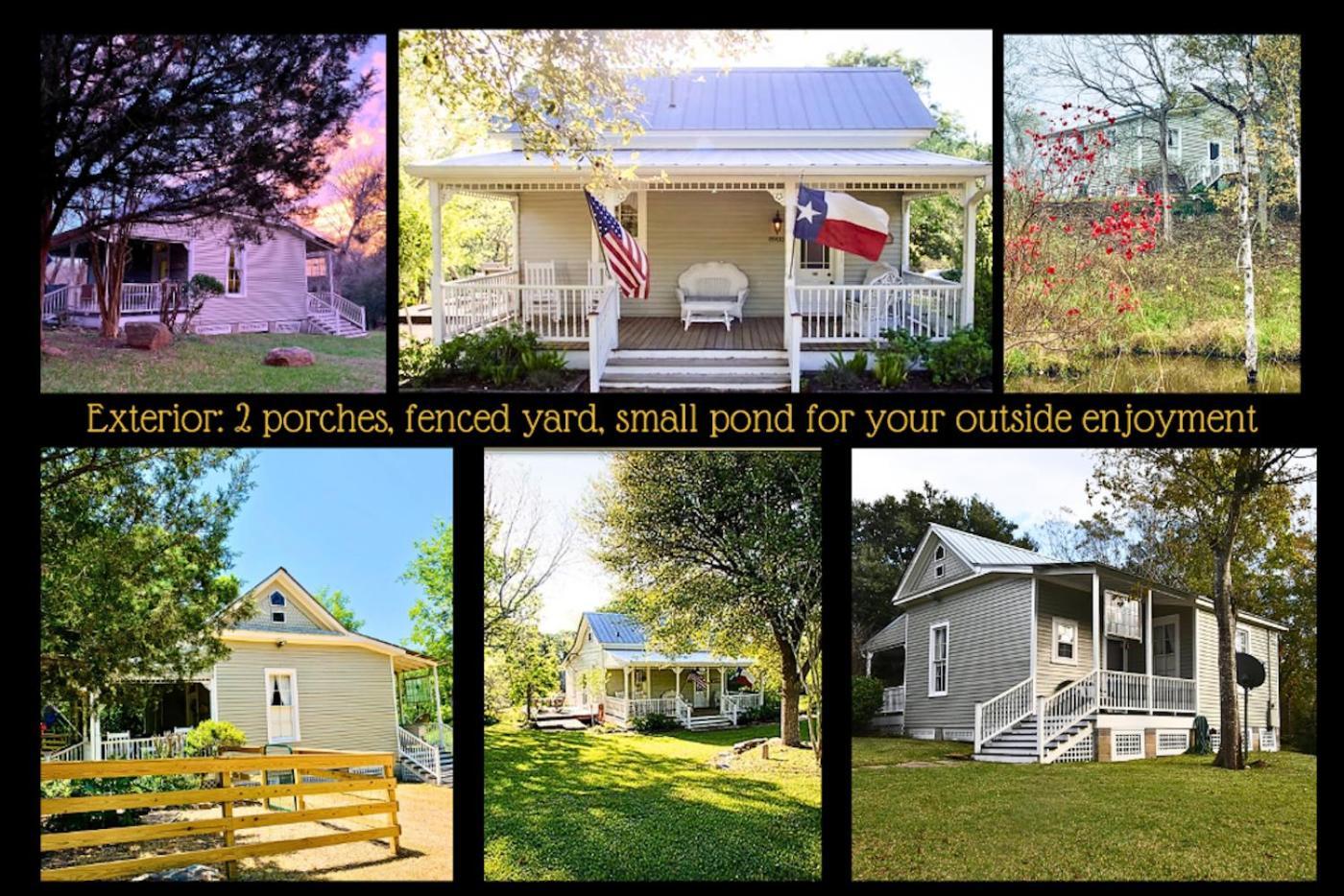 Circa 1900 - Historic - Romantic - Private - Pond - Fenced Yard - The Cottage At Chappell Hill Luaran gambar